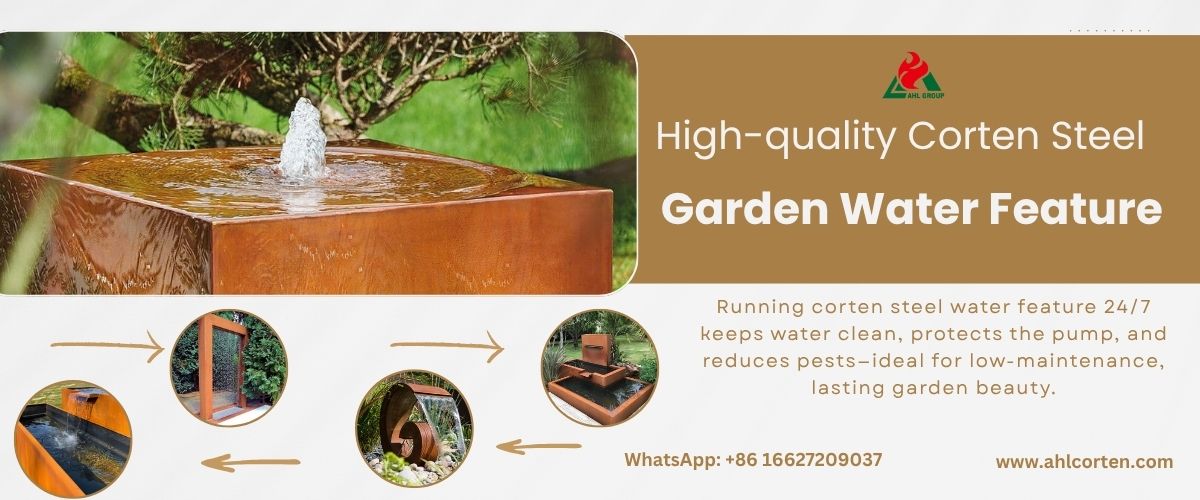 metal water feature